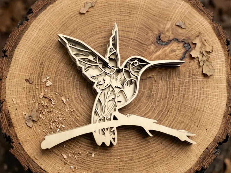 Colibrì Multistrato - Decorazione Artistica