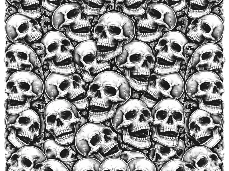 Coasters Skull Design
