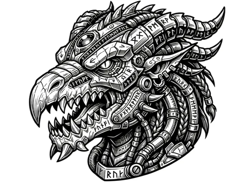 Cyber-Mecha-Drache