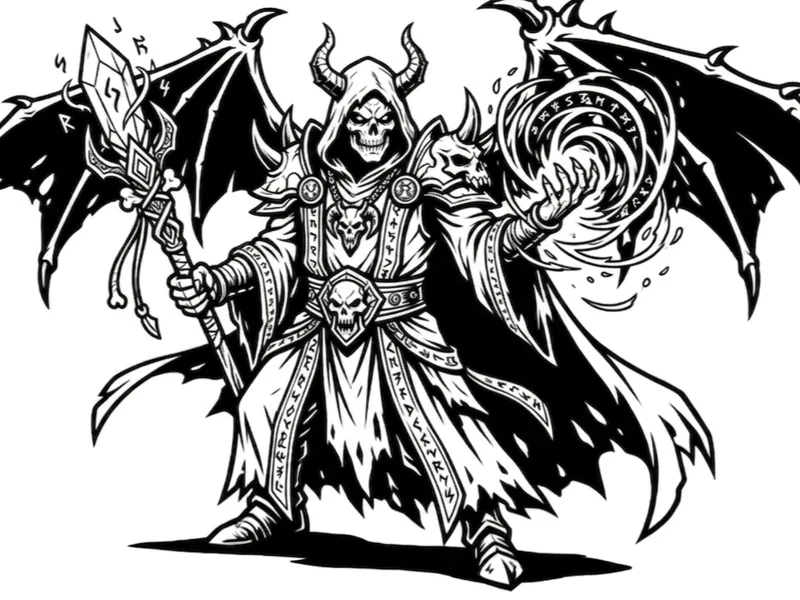 Dämonischer Skelettmagier