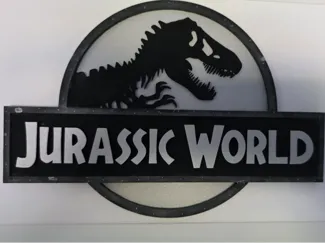 Jurassic World Logo – Laser-Cut-ready