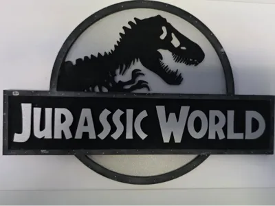 Jurassic World Logo – Laser-Cut-ready