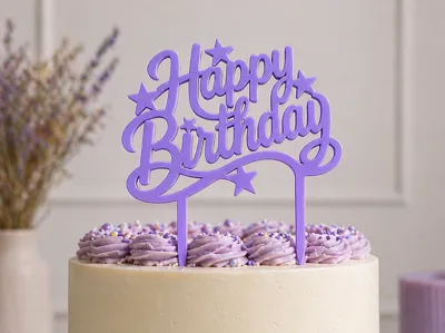 Happy Birthday Cake Topper