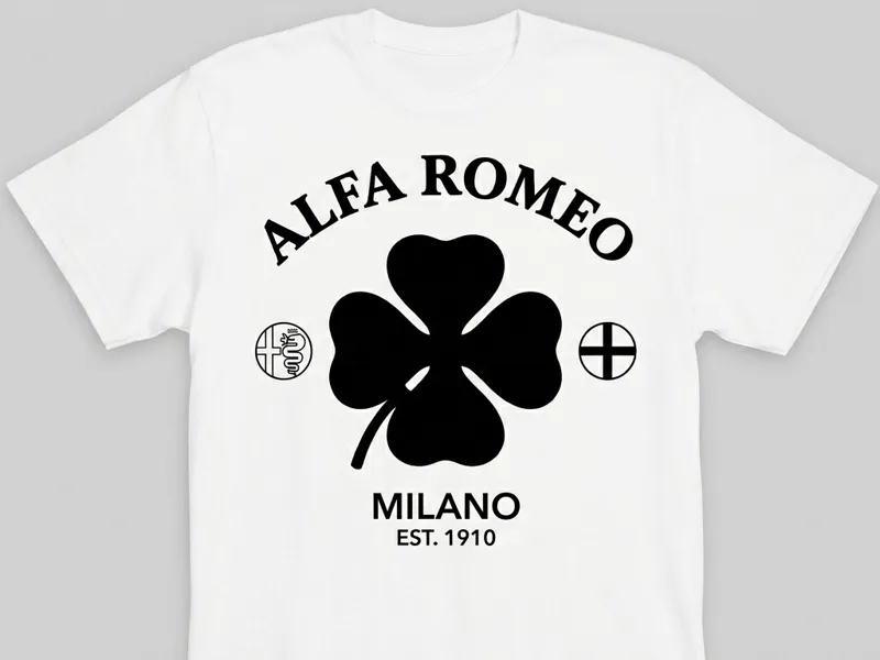 Alfa Romeo Heritage Quadrifoglio &amp; Milano Logo