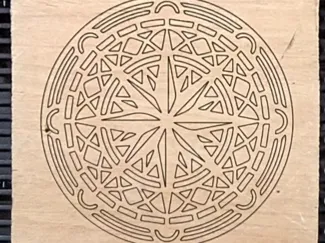 3_Wooden compass rose