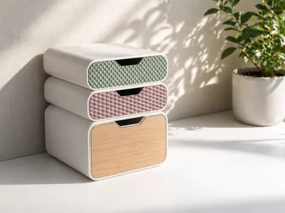 Stackable Desktop Organizer – clean &amp; modular