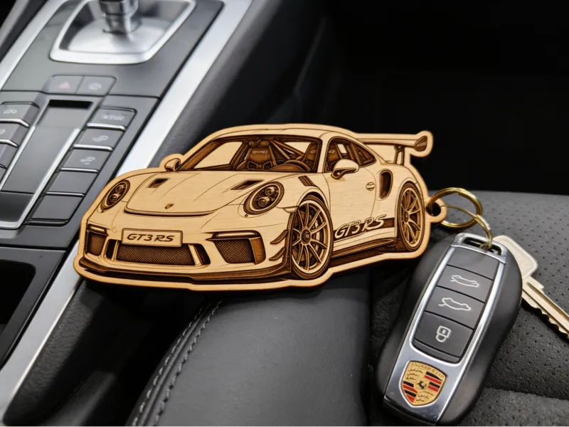 Porsche GT3 RS - Keychain - Mirror Hanger
