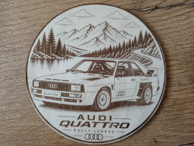 Audi Quattro - coaster