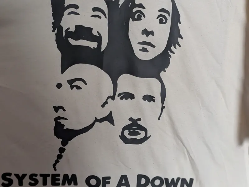 system of a down faces t-shirt