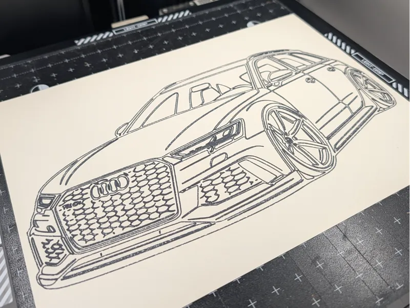Audi Zeichnung