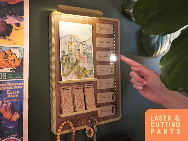 Classy Task Board - Laser and Cut Parts