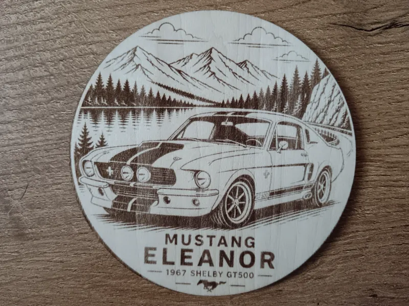Ford Mustang GT500 Eleanor - coaster