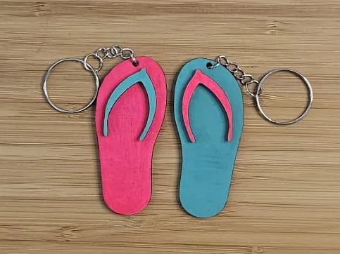 Llavero de sandalias de playa verano para parejas