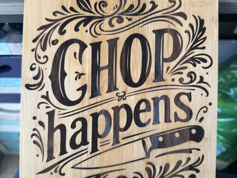 Chop Happens Cutting / Chopping Board Funny