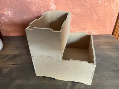 Stackable boxes made of 5mm MDF