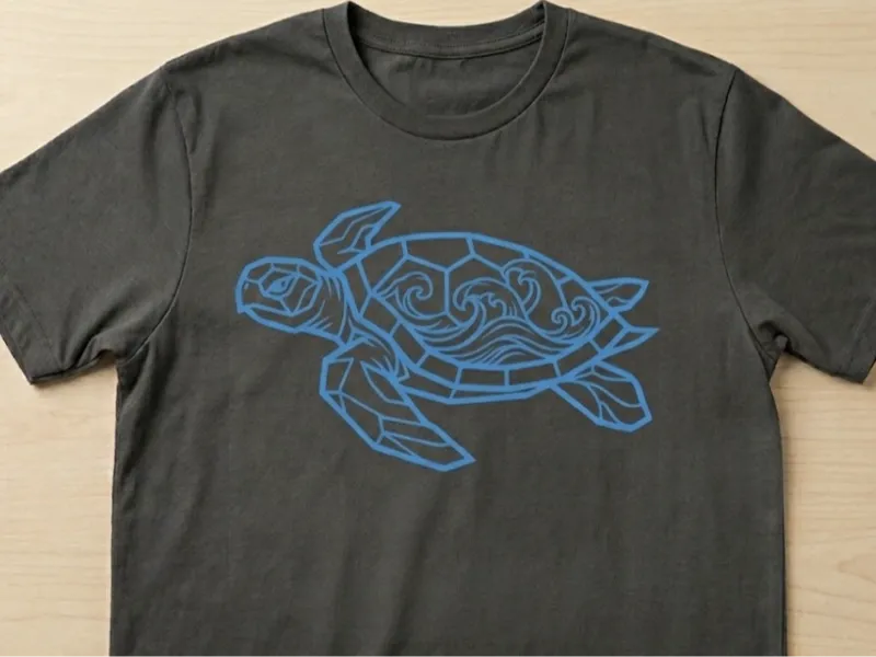 Geometric Sea Turtle | Vinyl Cut