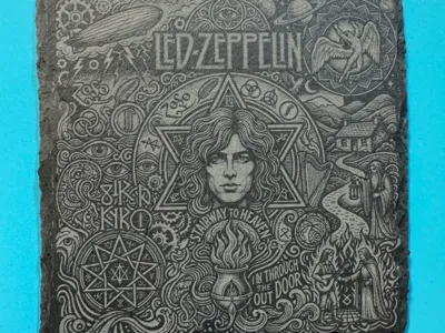 Led Zeppelin Slate Coaster
