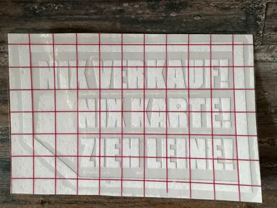 NO SALE Card CUT