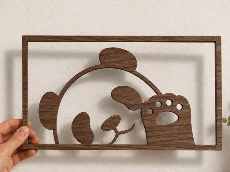 Panda Frame Wall Art – Cute Decorative Sign