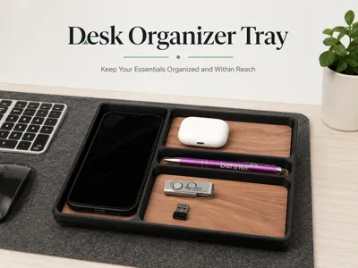 Desk Organizer Tray Wood Inserts