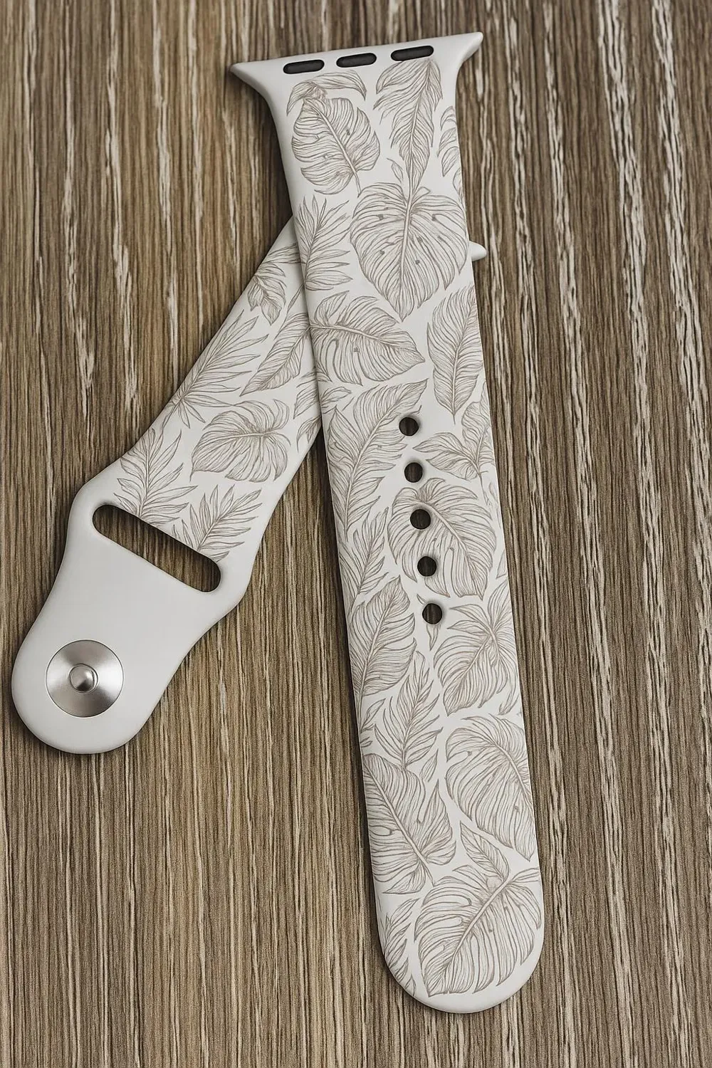 Monstera Apple Watch Band SVG File: Laser - Free 3D Print Model ...