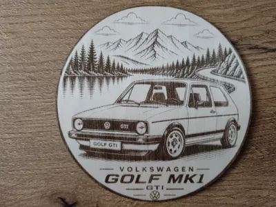 Volkswagen Golf MK1 - coaster