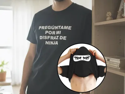 Humorous t-shirt ask me about my ninja costume