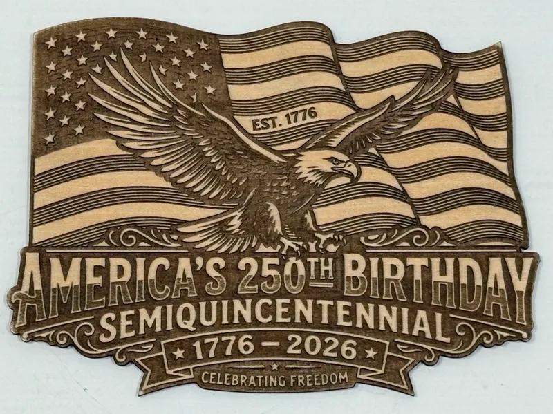 Americas 250th Semiquincentennial Laser SVG File