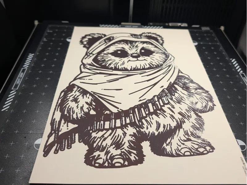 Zeichnung  Ewok