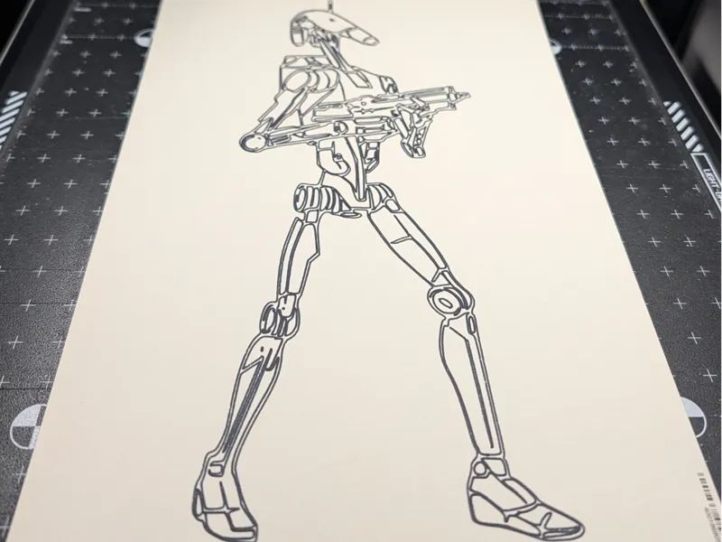 Zeichnung Droide Star Wars