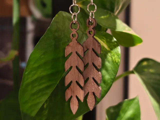 Feather earrings