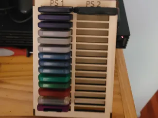 PS1 PS2 Memory card holder/stand.