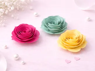 Swirl Paper Flowers