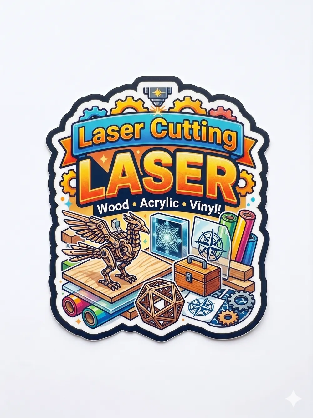 Makerworld Creator Stickers - 4 Pack - Free 3D Print Model - MakerWorld