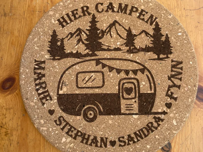 Topfuntersetzer Camping