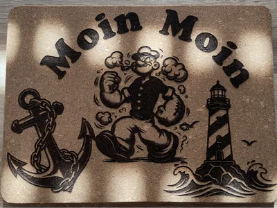 Popeye rectangular trivet