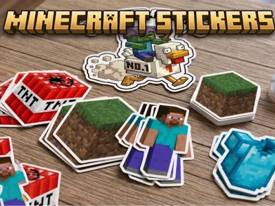 Minecraft Sticker Pack - x10