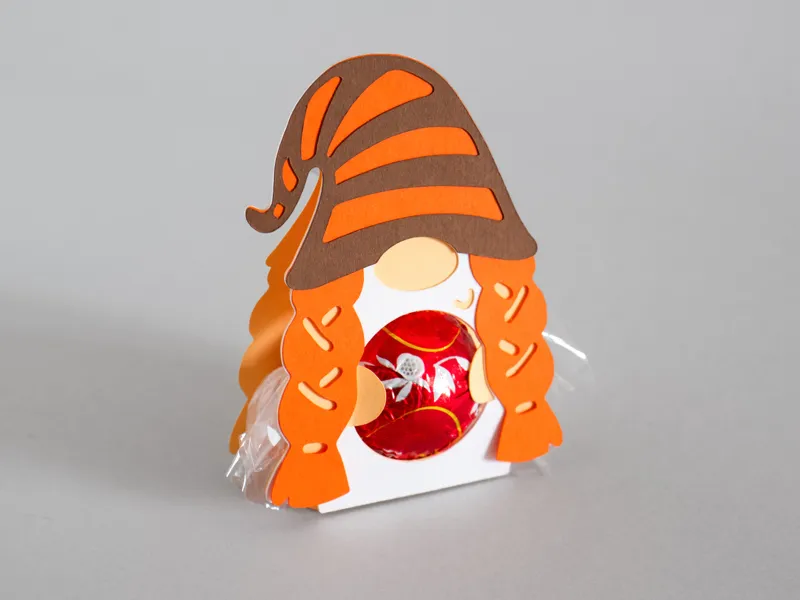 Thanksgiving gnome candy holder