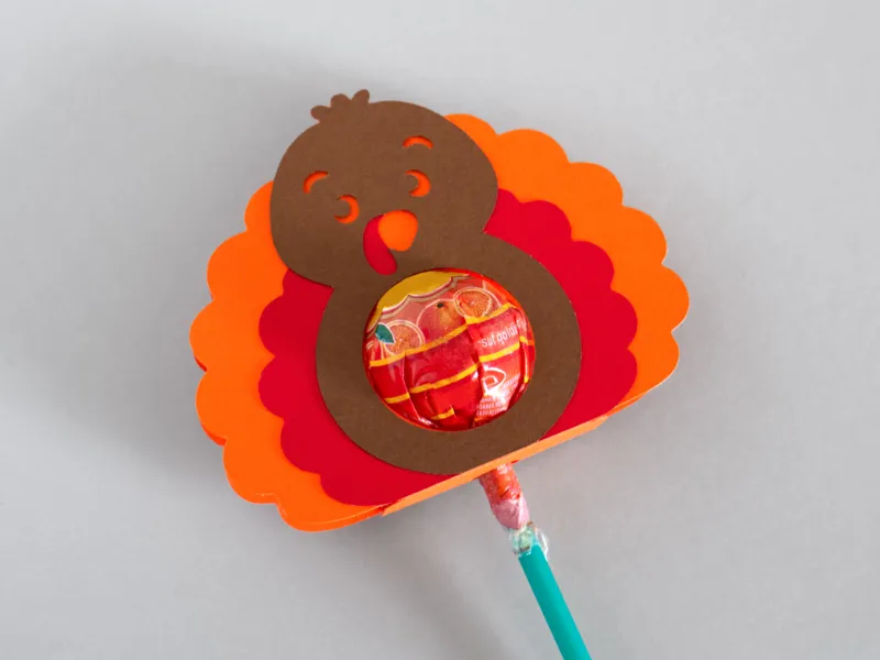 Thanksgiving Turkey Lollipop Holder