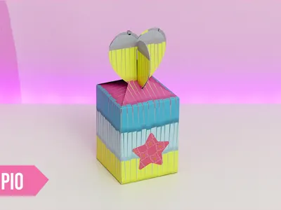 Crossed Hearts Closure Box