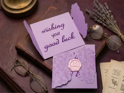 Flip-Fold Greeting Card - Floral Paper Messages