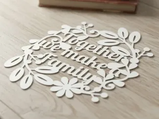 Family Quotes Papercut