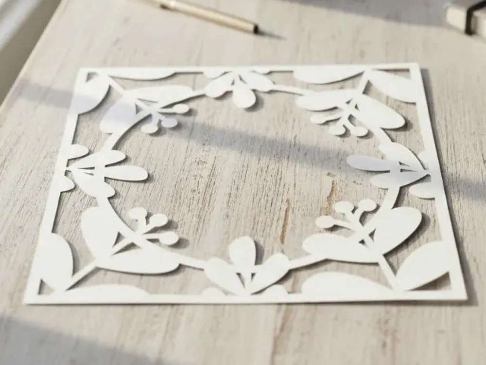 Papercut Spring Photo Frame - Free 3D Print Model - MakerWorld