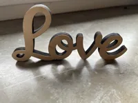 Laser Cut, Love Schriftzug 8mm