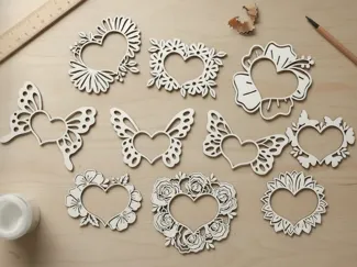 10 Decorative Heart Paper cutting Collection
