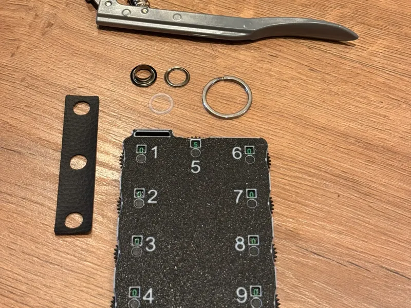 Lederband für 9-Loch Golf Scorecard