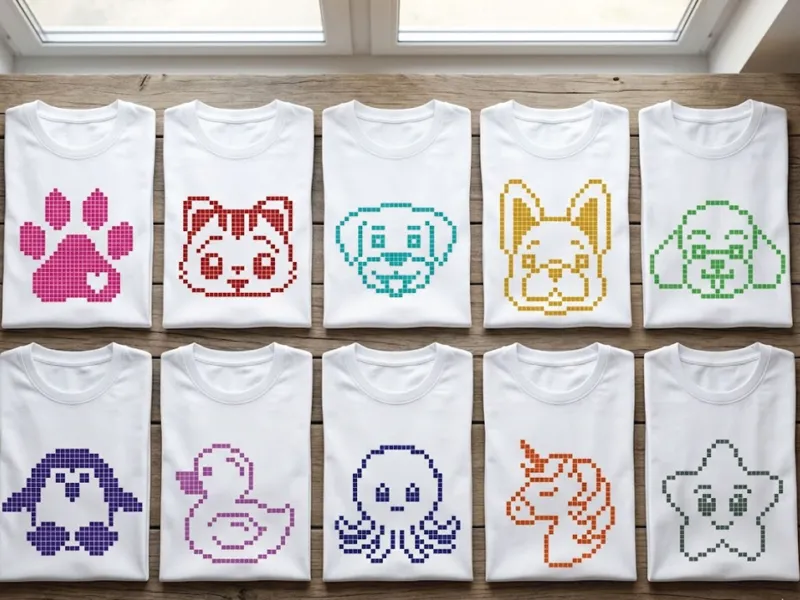 10 Cute Animals Pixel Collection