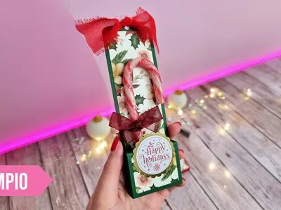 Candy Cane Gift Box