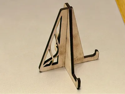Collapsible Laser-Cut Display Easel Stand