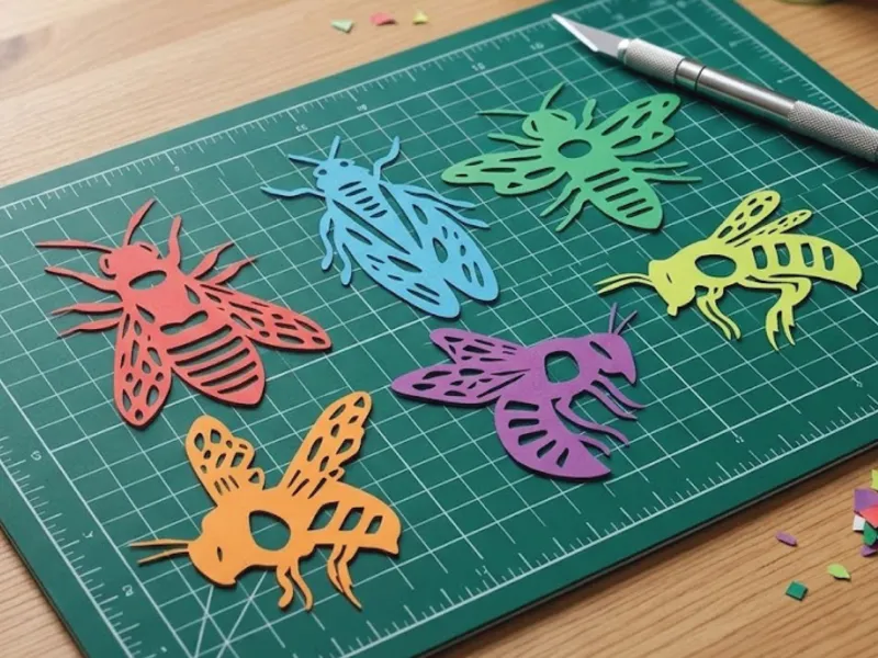 6 Bee Paper Cutting Collection